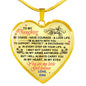 To My Daughter Love Dad - Father and Daughter Necklace Heart Gift from Father n-05.12