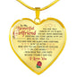 To My Beautiful Girlfriend Luxury Pendant Necklace - Chain Gift From Boyfriend n-05.12