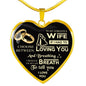 To My Wife I Love You Luxury Necklace Birthday Gift Husband Anniversary Wedding n-05.12