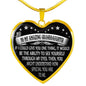 To My Amazing Granddaughter Necklace - From Grandpa Or Grandma - If You Could See Yourself Through My Eyes - To My Son Necklace n-05.12