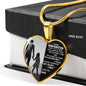 To My Daughter Love Dad - Father And Daughter Necklace Heart Gift From Daddy's n-05.12
