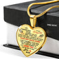 To My Daughter Necklace - Necklace Pendant Gift for your Daughter Tag Mother n-05.12