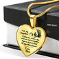 to My Daughter If There Ever Comes A Day When We Can’t Be Together Christopher Robin Heart Pendant Necklace