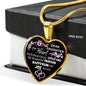 Personalized to My Beautiful Daughter Heart Pendant Custom Engraved Necklace for Girls -You Will Always Be My Litter Girl -Meaningful Gift for KidTeenagers Children On Birthday, Xmas n-05.12
