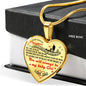 To my Darling Daughter Love DAD Luxury Heart Shaped Necklace Anniversary Gift n-05.12