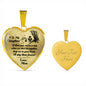 to My Daughter If There Ever Comes A Day When We Can’t Be Together Christopher Robin Heart Pendant Necklace
