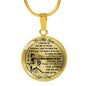 Bushido Japan - Samurai Warrior To My Son Necklace Jewelry - HOT TREND - Personalized Gifts For Kid On Birthday Anniversary, 18k Gold Plated/ Stainless Steel