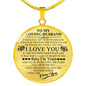 TO MY LOVING HUSBAND - LUXURY NECKLACE neck brother 26.12
