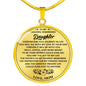 Luxury Pendant Necklace To My Daughter - Gift for your Daughter From Mother neck brother 26.12