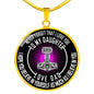 To My Daughter Pendant Necklace - Father And Daughter Necklace Chain Gift From Love Dad neck brother 26.12