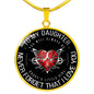 Daddy's Little Girl Necklace To My Daughter - From Dad For Daughter neck brother 26.12