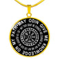 VIKING Pendant Necklace - May odin Give me Knowledge On My Path neck brother 26.12
