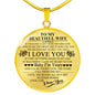 TO MY BEAUTIFUL WIFE - LUXURY NECKLACE neck brother 26.12