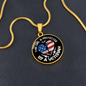 Perfect Gifts Daughter Necklace, This Girl Is Protected By A Veteran, Daughter Gifts From Dad 14k White Gold on Christmas, Brithday, Vacation Gifts B099BNMBHY