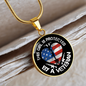 Perfect Gifts Daughter Necklace, This Girl Is Protected By A Veteran, Daughter Gifts From Dad 14k White Gold on Christmas, Brithday, Vacation Gifts B099BNMBHY