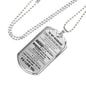 Husband Wife - To My Husband Dog tag Chain Men's Necklace -Personalized Xmas Present, Romantic Gifts for Your Love, Girlfriend, Boyfriend