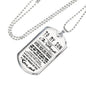 To My Son Quote I Wish You The Strenghth Dogtag Necklace Luxury Love, Dad