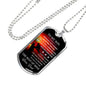 To My Son Dog Tag Chain Luxury Necklace For Teen Boy Great Gift For Son From Dad