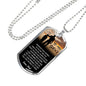 Dog Tag To My Son Necklace Jewelry - HOT DESIGN - NEW VERSION - Meaningful Quote - I Pray You Will Always be Safe - Cool Gifts For Boys