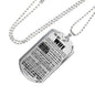 My Love Necklace - To My Wife Dog Tag Jewelry - LIMITED VERSION - Love You For All That You Are- Happy Birthday Gifts For Women Silver/18 K plated Stainless Steel