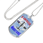 US Independence Day Dog Tag - AMERICAN MUSTANG - Necklace Jewelry.for 4th July.