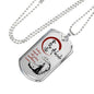 Aikido - Japanese samurai necklace jewelry To My son dog tag- best gifts for men