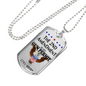 The 2nd amendment is my gun permit 1791 - Military Dog Tag - Veteran Necklace