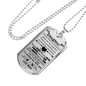 Daughter Dog Tag - Necklace pendant - Personalized Birthday Gifts From Dad