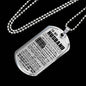 My Love Necklace - To My Husband Dog Tag Jewelry - LIMITED VERSION - Meaningful Quote - Unique Gifts For Men on Birthday