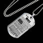 My Love Necklace - To My Wife Dog Tag Jewelry - LIMITED VERSION - Love You For All That You Are- Happy Birthday Gifts For Women Silver/18 K plated Stainless Steel