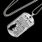 To My Son Dog Tag - Samurai warrior Necklace - Unique Birthday Gifts for Kids