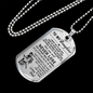 Bushido Pendant Necklace - Samurai Daughter Dog tag Unique Gifts idea