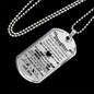 Daughter Dog Tag - Necklace pendant - Personalized Birthday Gifts From Dad