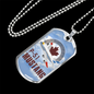 Men Military dog tag - Necklace Pendant - P51 Mustang - Independence Day 4th July