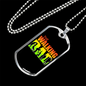 To My Father Dog Tag Necklace - The Walking Dad - Unique Gifts for Men