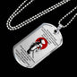 To My Brother Samurai Dog Tag Necklace Perfect Gift For Big Brothers
