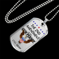 The 2nd amendment is my gun permit 1791 - Military Dog Tag - Veteran Necklace