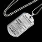 Husband Wife - To My Husband Dog tag Chain Men's Necklace -Personalized Xmas Present, Romantic Gifts for Your Love, Girlfriend, Boyfriend