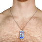 US Independence Day Dog Tag - AMERICAN MUSTANG - Necklace Jewelry.for 4th July.