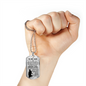 To My Son Dog Tag - Samurai warrior Necklace - Unique Birthday Gifts for Kids
