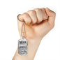 To My Man Dog Tag Chain - Men military Pendant husband-19.12