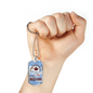Men Military dog tag - Necklace Pendant - P51 Mustang - Independence Day 4th July