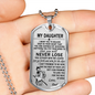 Bushido Pendant -Inspirational Dog Tag For Daughter Best Birthday Gifts For Girl