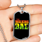 To My Father Dog Tag Necklace - The Walking Dad - Unique Gifts for Men