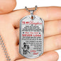 Japanese Samurai Father Daughter Dog Tag Chain Best Gifts For Teen Girls On Xmas