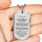 To My Son Pendant Necklace from Mother- I Love You Son Dog Tag Chain 30 inch, I am so proud of you - Birthday Gifts for Kids