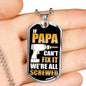 Screwed Father Son Dog Tags Chain N