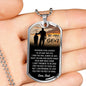 Dog Tag To My Son Necklace Jewelry - HOT DESIGN - NEW VERSION - Meaningful Quote - I Pray You Will Always be Safe - Cool Gifts For Boys