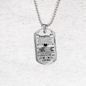 Daughter Dog Tag - Necklace pendant - Personalized Birthday Gifts From Dad