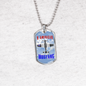 US Independence Day Dog Tag - AMERICAN MUSTANG - Necklace Jewelry.for 4th July.